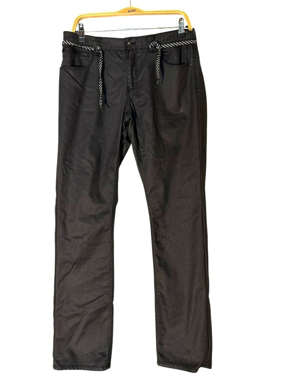 Empyre Men's Punk Rock Paul Super Slim Fit Black Jeans Size 34
